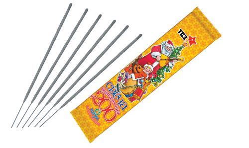  Бенгальские свечи 6 шт 200 мм в пакете  в Железногорске